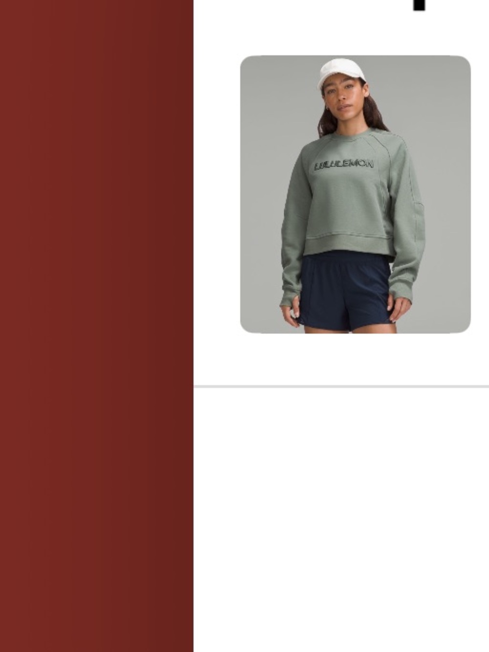 Lululemon Grey Eucalyptus Scuba Oversized Pullover - M/L